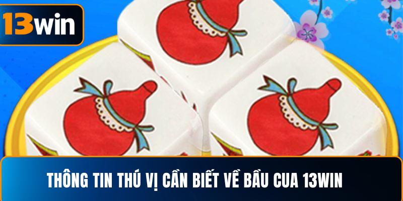  Thông tin thú vị cần biết về bầu cua 13WIN