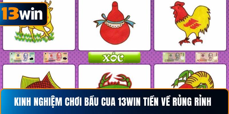  Kinh nghiệm chơi bầu cua 13WIN tiền về rủng rỉnh